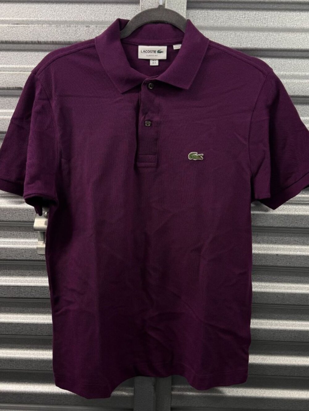 LACOSTE DARK PURPLE CLASSIC FIT POLO SHIRT